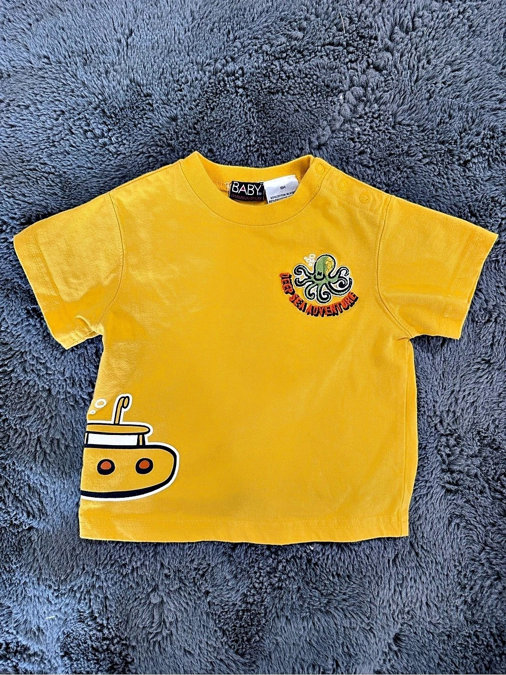 Baby Headquarters Baby Graphic Tee Yellow Baby 18M